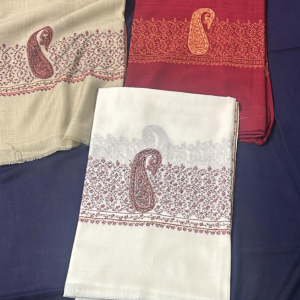 Kashmiri Sui Palla with Side Veil Shawl