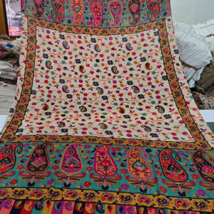 Kani Print Handwork Shawl
